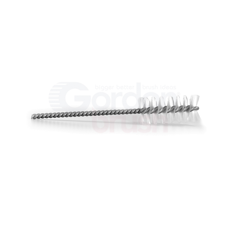 3/4" Diameter Nylon Fill Spiral Thread Cleaning Brush with cut end 2