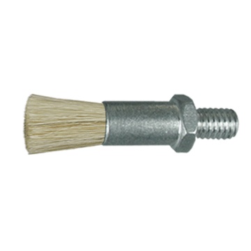 Flow-Thru Lubrication/Applicator Brushes with Machine Threads and Hex Body