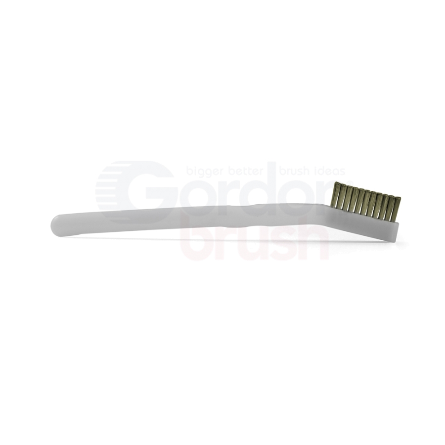 3 x 11 Row 0.003" Stainless Steel Bristle and Acetal Handle Scratch Brush 3