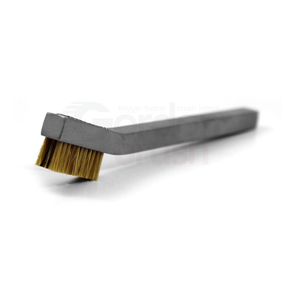 3 x 11 Row Hog Bristle and Aluminum Handle Hand-Laced Brush