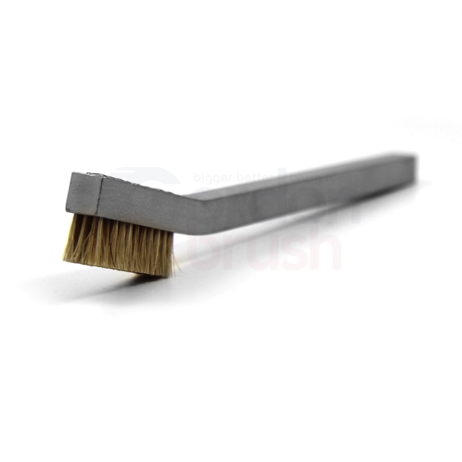 3 x 11 Row Horse Hair and Aluminum Handle Hand-Laced Brush