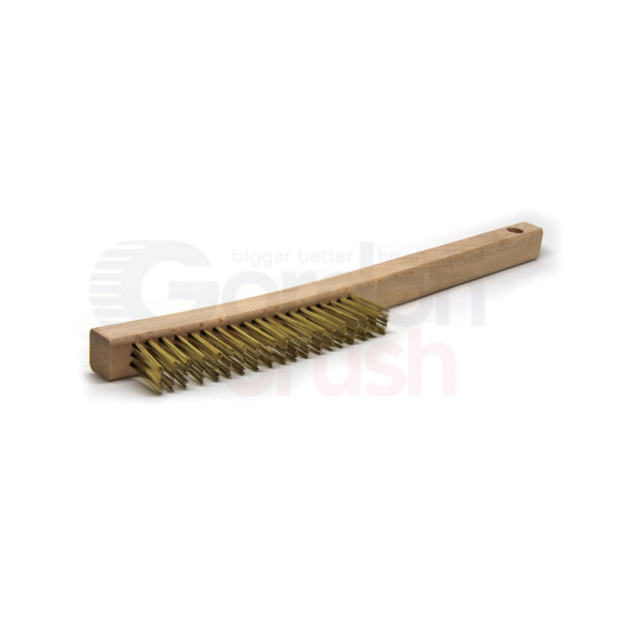 Gordon Brush 403B-006 3 x 19 .006 Brass Scratch Brush Case of 12