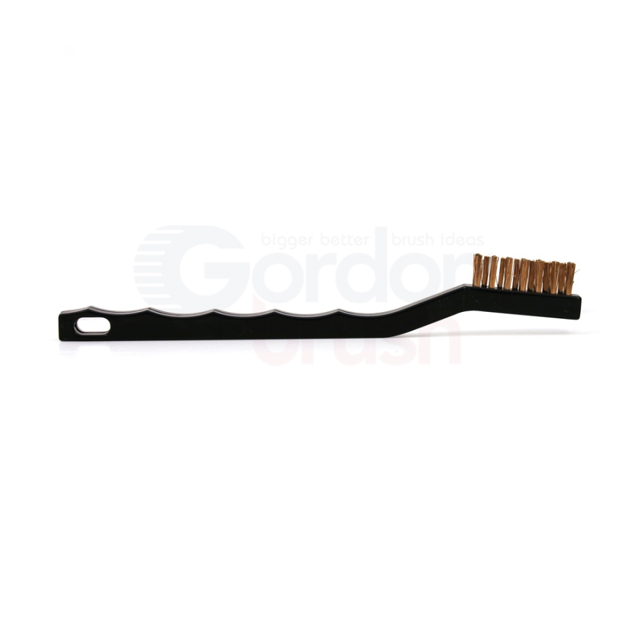 3 x 7 Row 0.006 Phosphor Bronze Bristle and Plastic Handle Scratch Brush