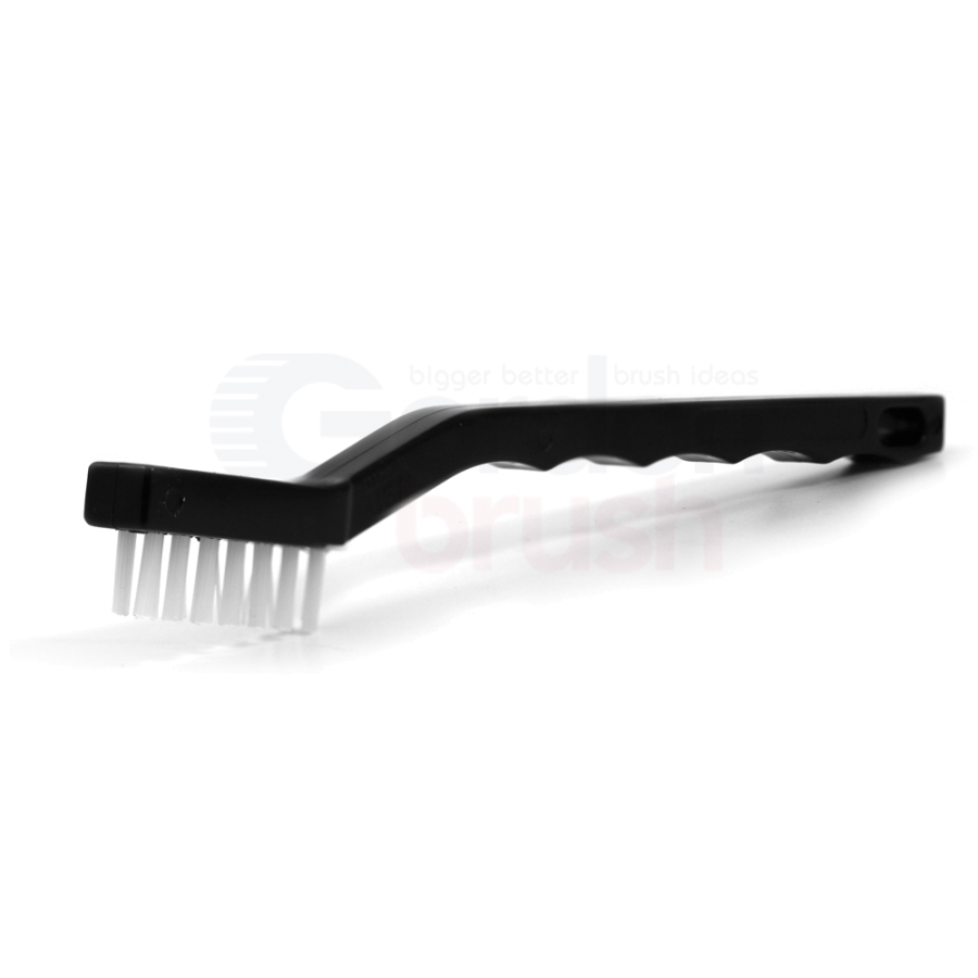3 x 7 Row 0.016" Nylon Bristle and Plastic Handle Scratch Brush