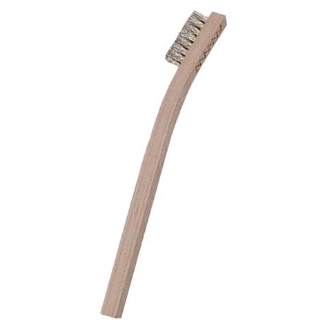 3 x 7 Row .006" PEEK Bristle and Plywood Handle Brush