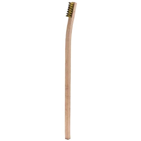 3 x 7 Row .006" Phosphor bronze Bristle Long Handle Scratch Brush