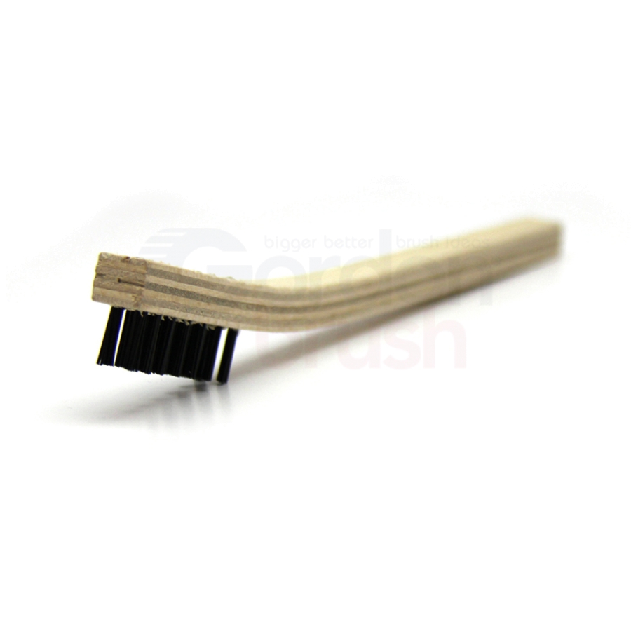 3 x 7 Row .018" Nylon Bristle and Plywood Handle Brush