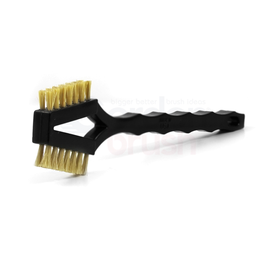 3 x 7 Row Hog Bristle and Horse Hair, Plastic Handle Double-Headed Brush