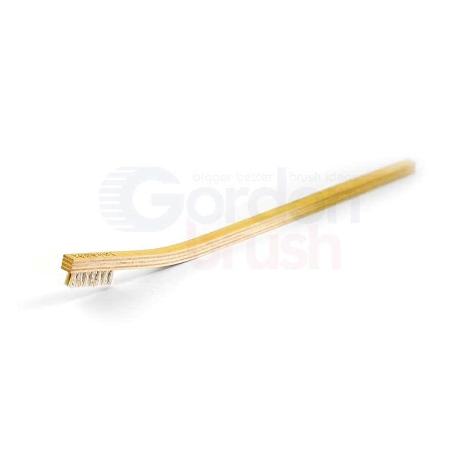 3 x 7 Row Horse Hair Bristle and Long Plywood Handle Scratch Brush