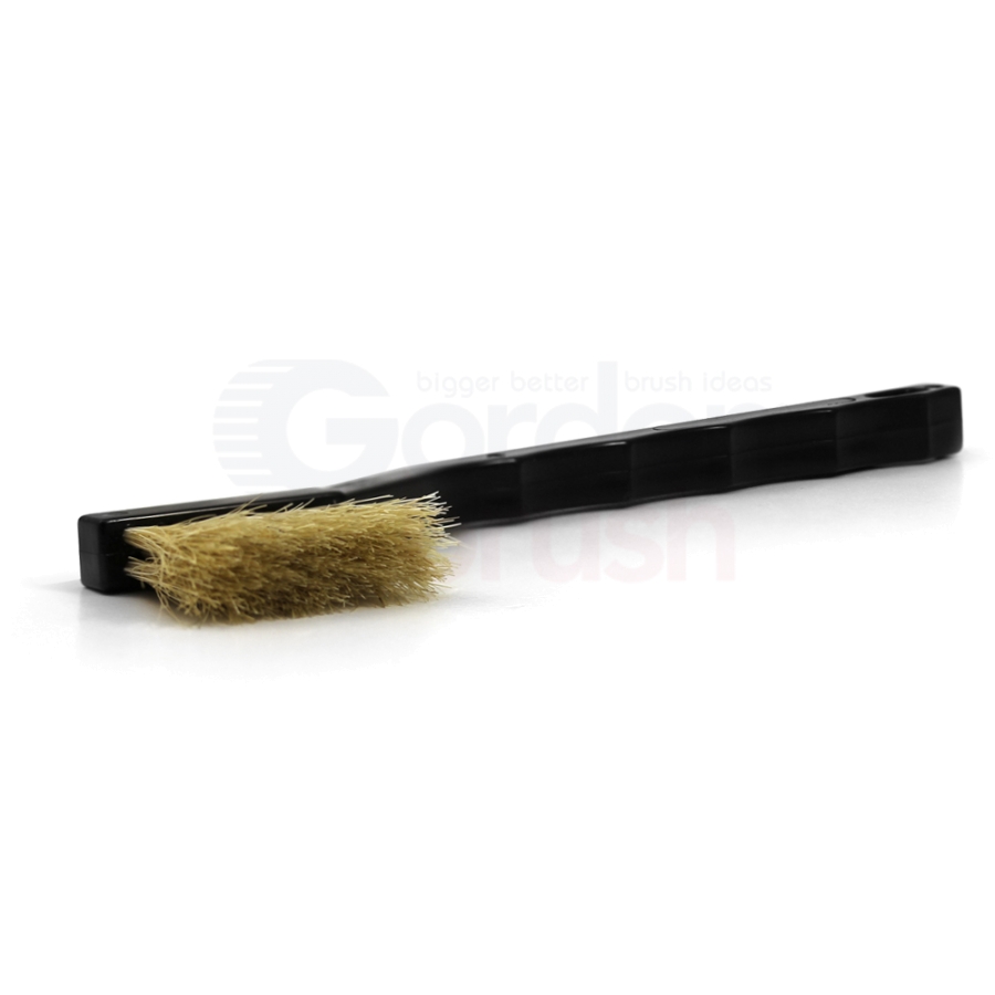 3 x 7 Row Horse Hair Bristle and Plastic Handle Long Trim Scratch Brush 2
