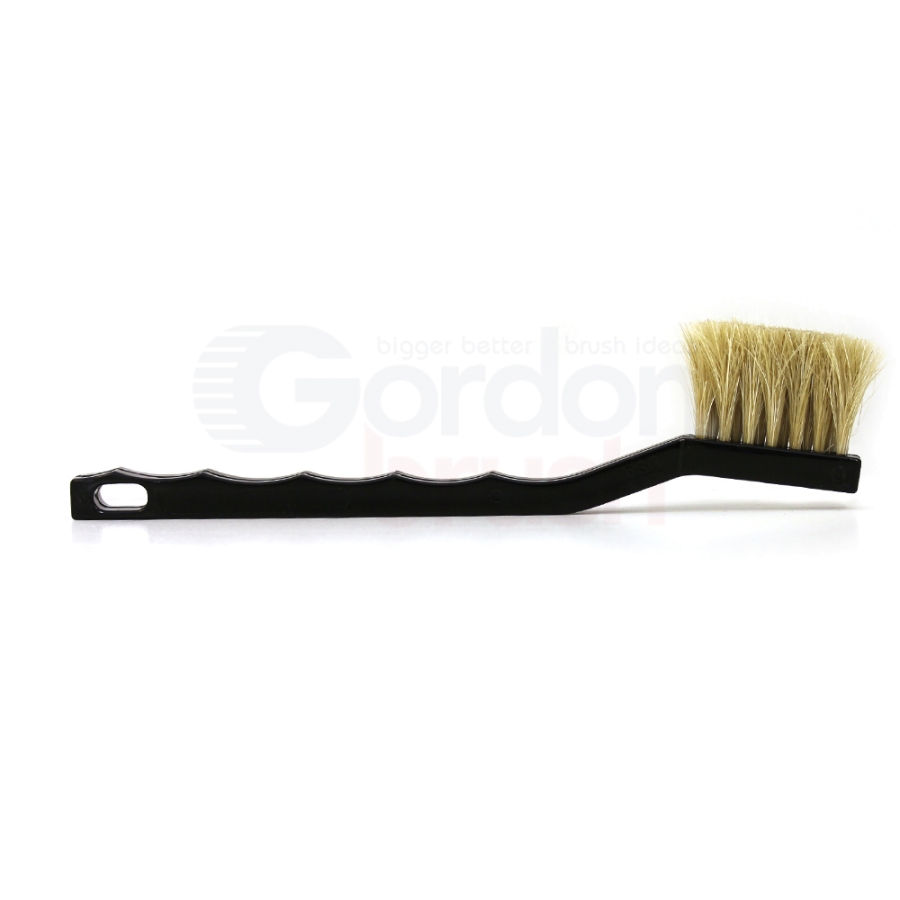 3 x 7 Row Horse Hair Bristle and Plastic Handle Long Trim Scratch Brush 3