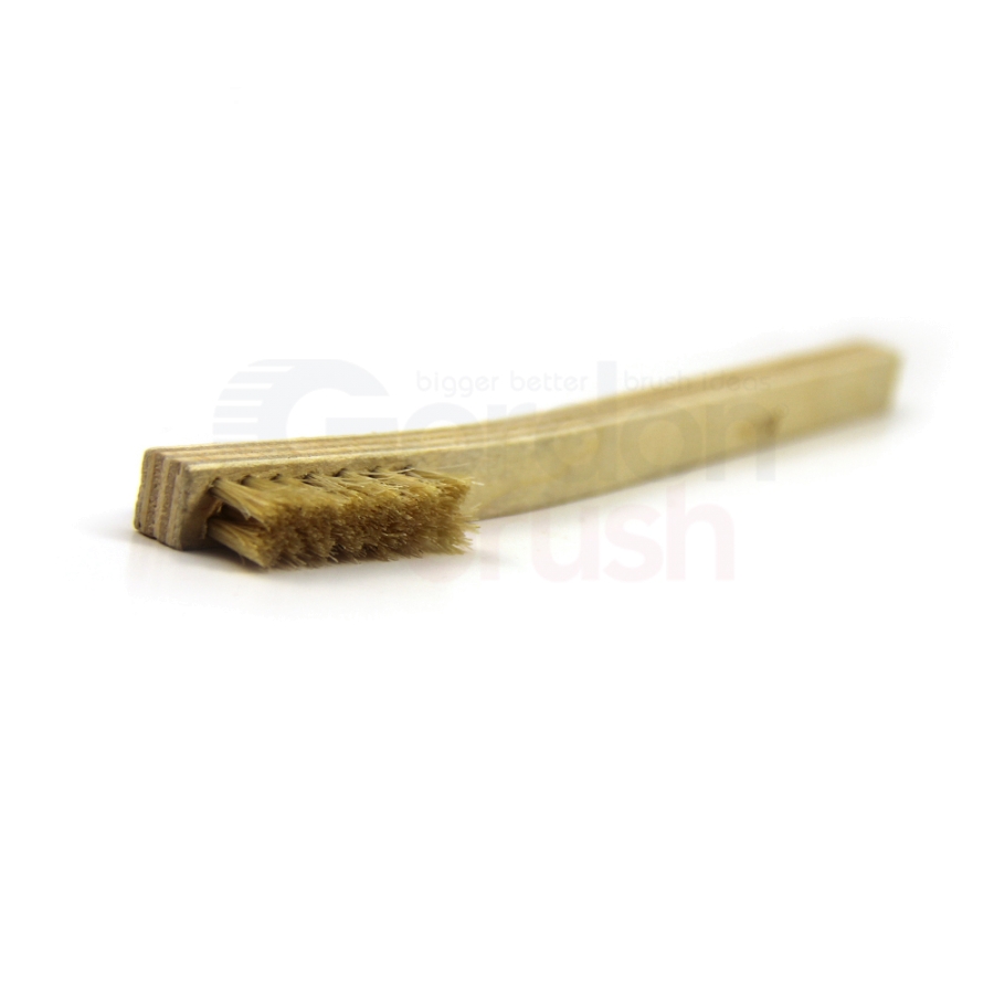 3 x 7 Row Horse Hair Bristle and Plywood Handle Brush 2