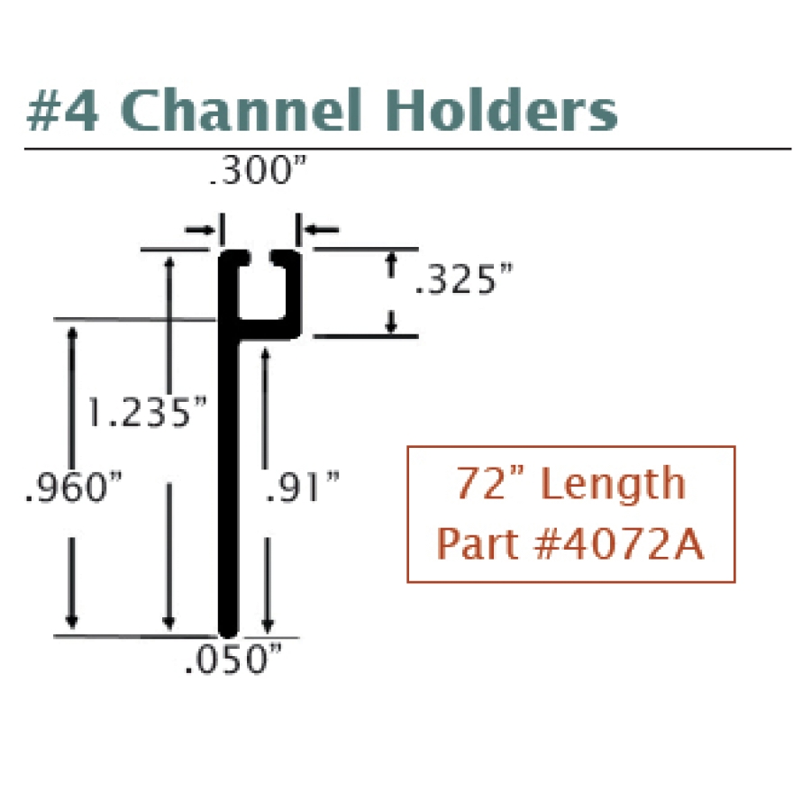 #4 Channel Holders (Straight) 2