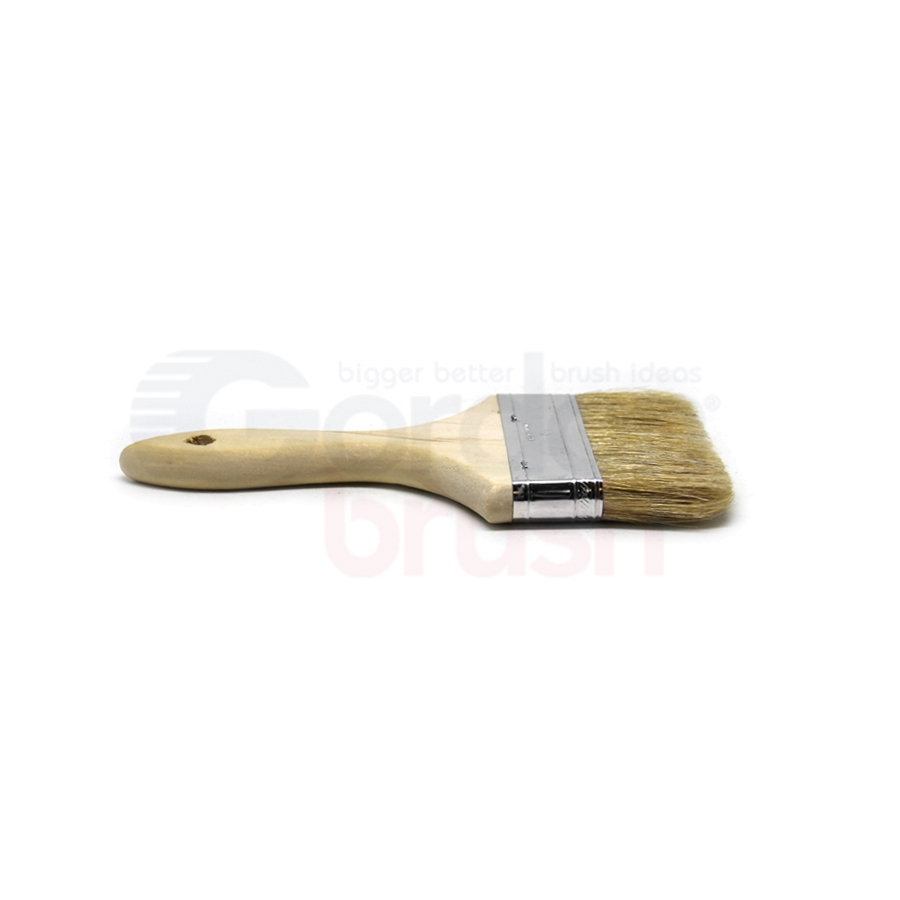 4" Double Thick Natural Bristle and Wood Handle Chip Brush  2
