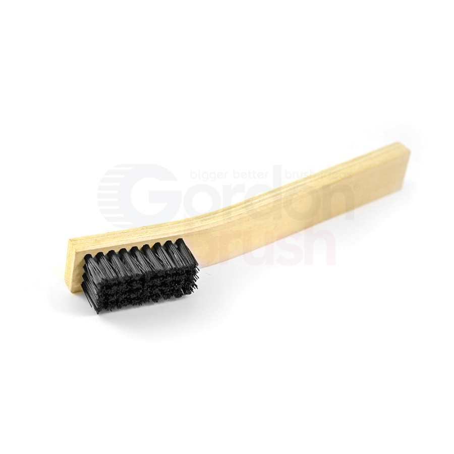 4 x 9 Row 0.018" Nylon Bristle and Plywood Handle Large Scratch Brush 2