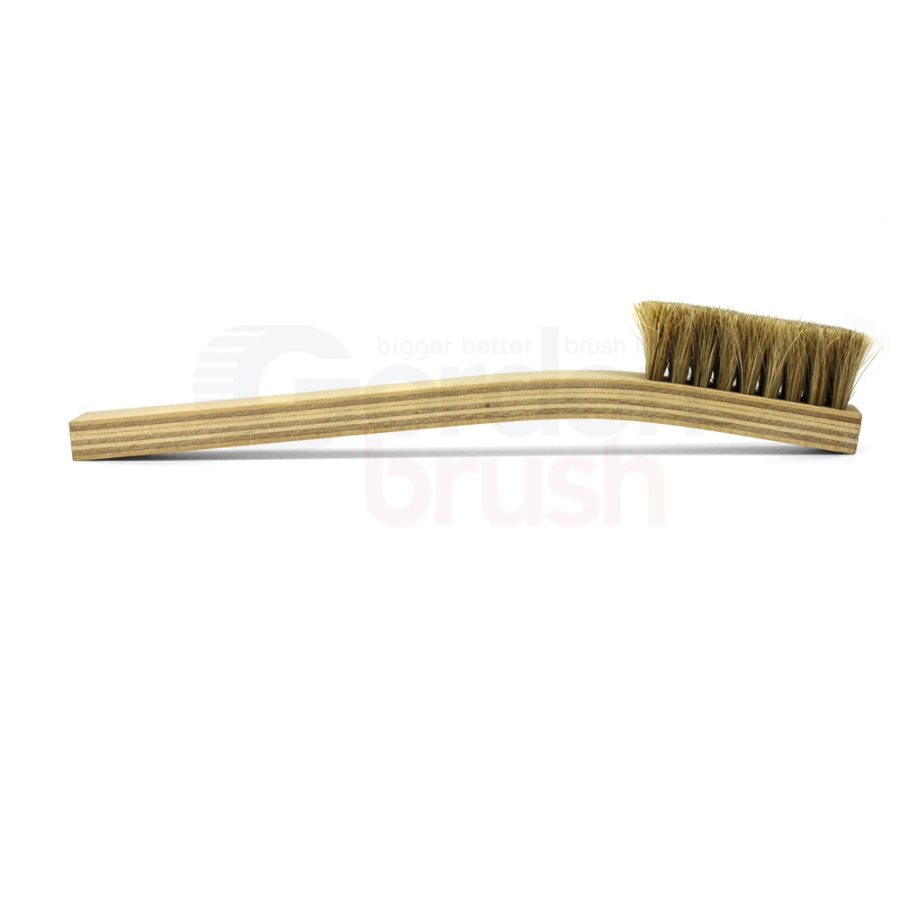 4 x 9 Row Horse Hair Bristle and Plywood Handle Large Scratch Brush 3