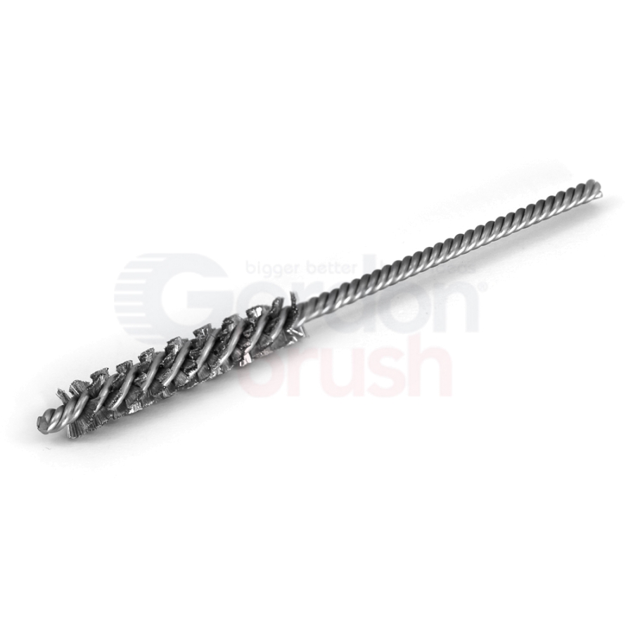 5/16" Brush Diameter .003" Wire Diameter Double Spiral Power Brush - Stainless Fill and Stem 2