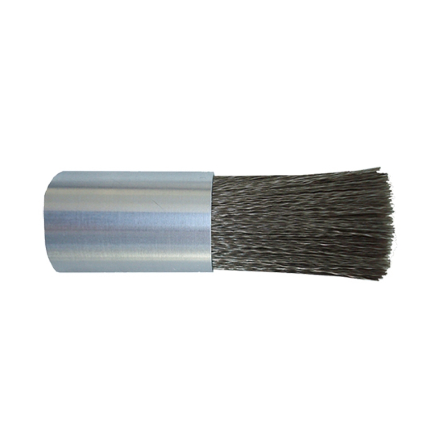 Flow-Thru Lubrication/Applicator Brushes with NPT (Pipe) Threads and Round Body