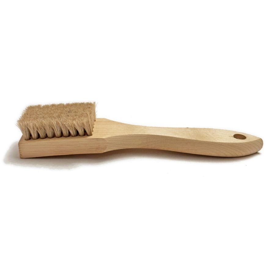 Brass Wire Utility Scrub Brush for Cleaning 9 Hardwood Handle (Made in USA)