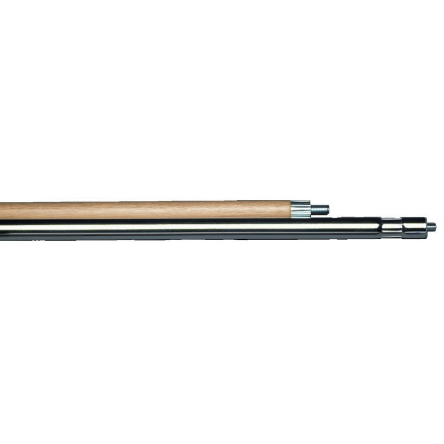 60" x 1" Two-Piece Sectional Wood/Steel Speed Sweep® Handle, 3/8" Standard Steel Stud