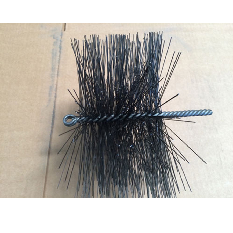 8" Duct and Flue Brush - Single Spiral, Double-Stem