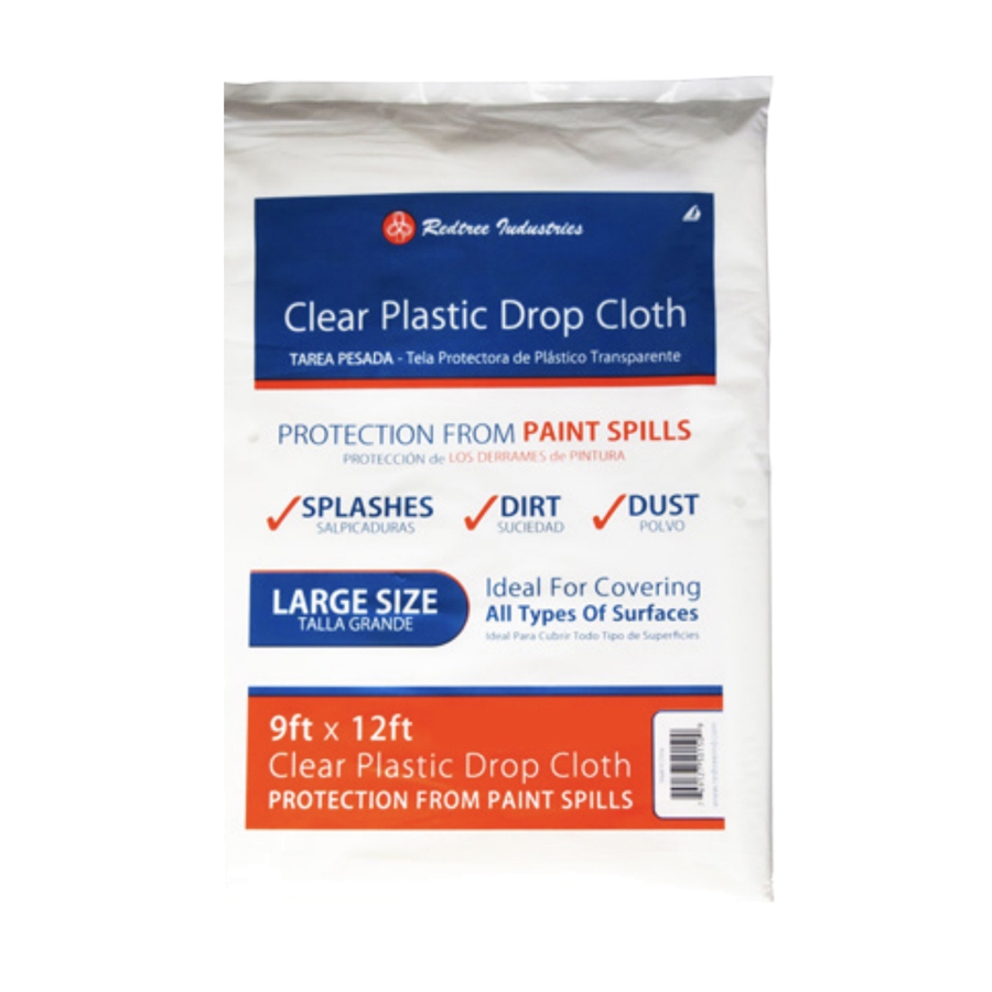 9' x 12' Plastic Drop Cloth