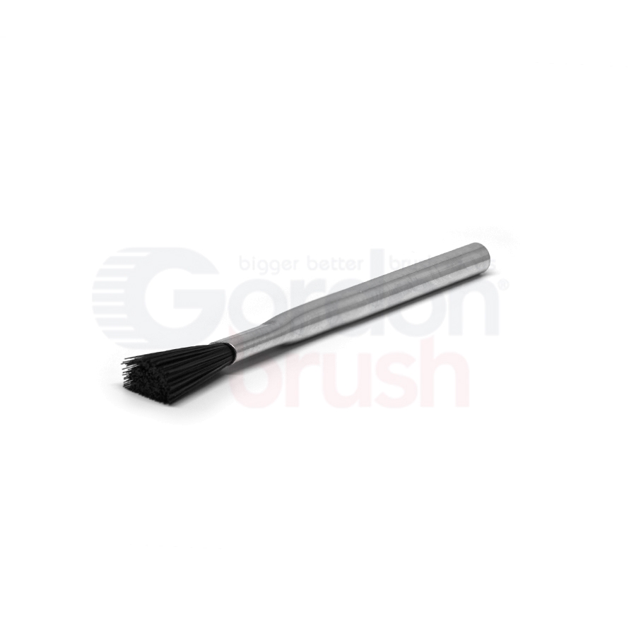 Applicator Brush 3/8" Diameter – 0.010" Nylon Bristle with Zinc-Plated Steel Handle 1