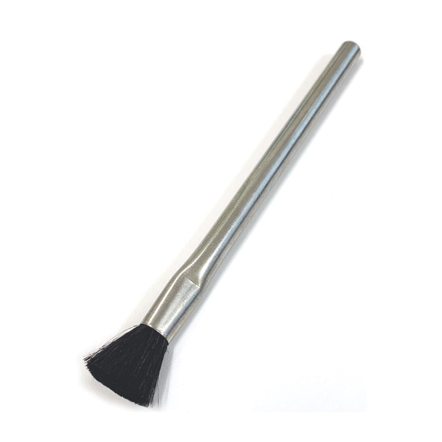 Applicator Brush — Anti-Static Goat Hair / 3/8" Diameter Stainless Steel Tube Handle
