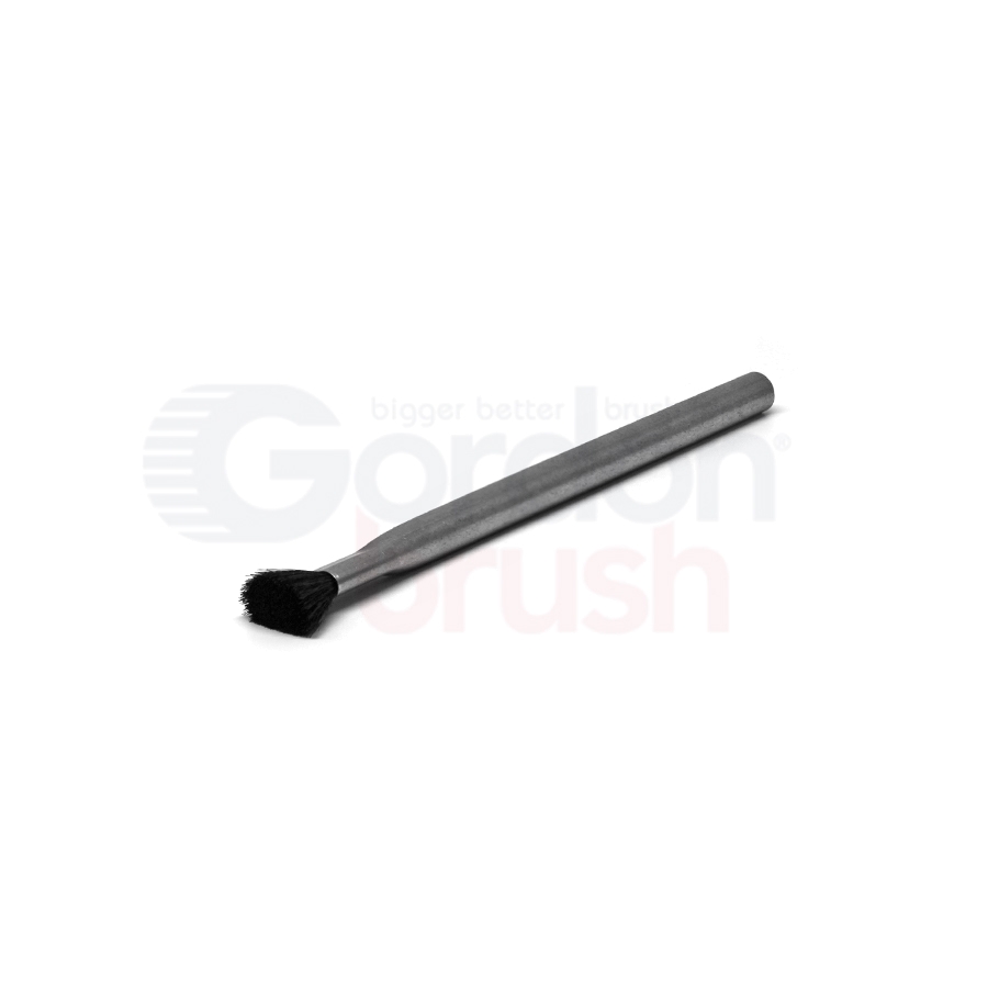 Applicator Brush — Anti-Static Goat Hair / 5/16" Diameter Stainless Steel Tube Handle
