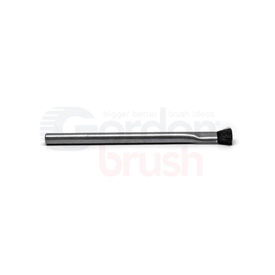 Applicator Brush — Anti-Static Goat Hair / 5/16" Diameter Stainless Steel Tube Handle 2