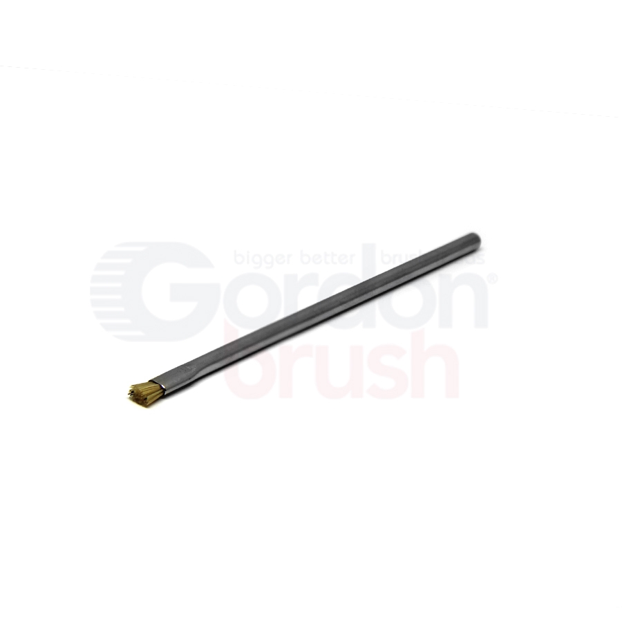 Applicator Brush — Anti-Static Hog Bristle / 3/8" Diameter Stainless Steel Tube Handle