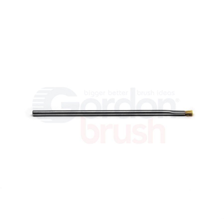 Applicator Brush — Anti-Static Hog Bristle / 3/8" Diameter Stainless Steel Tube Handle 2