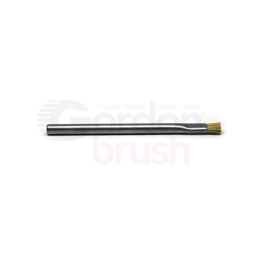 Applicator Brush — Anti-Static Hog Bristle / 5/16" Diameter Stainless Steel Tube Handle 2