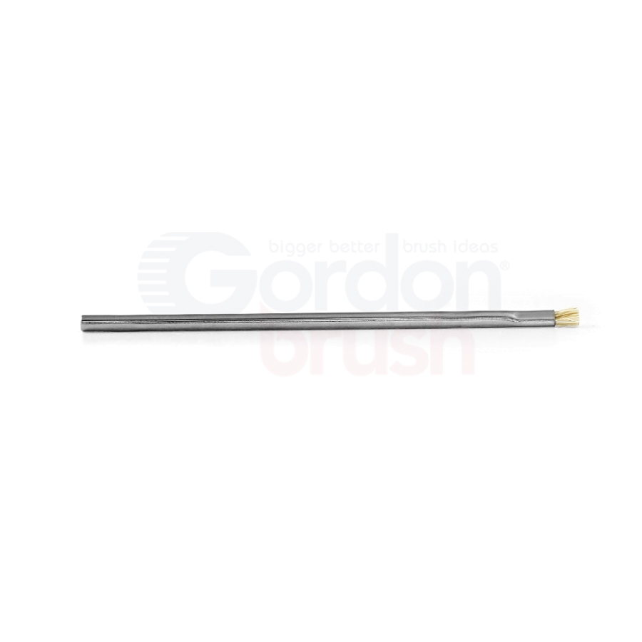 Applicator Brush — Anti-Static Horse Hair / 1/8" Diameter Stainless Steel Tube Handle 2