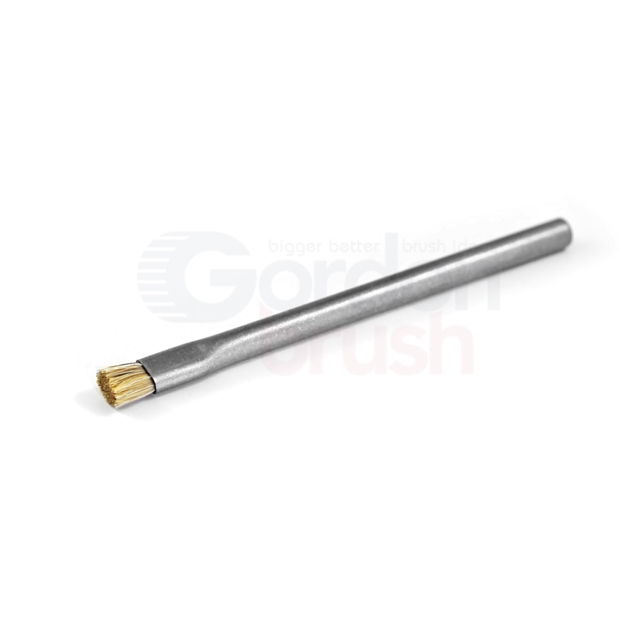 Applicator Brush — Anti-Static Horse Hair / 5/16" Diameter Stainless Steel Tube Handle