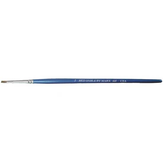 Size 1 Camel Hair Flat Artist Brush 0790-01000 - Gordon Brush