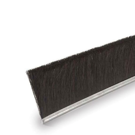 4 Strip Brush with .020 Nylon Bristle and #7 Galvanized Steel Channel - Pack of 3