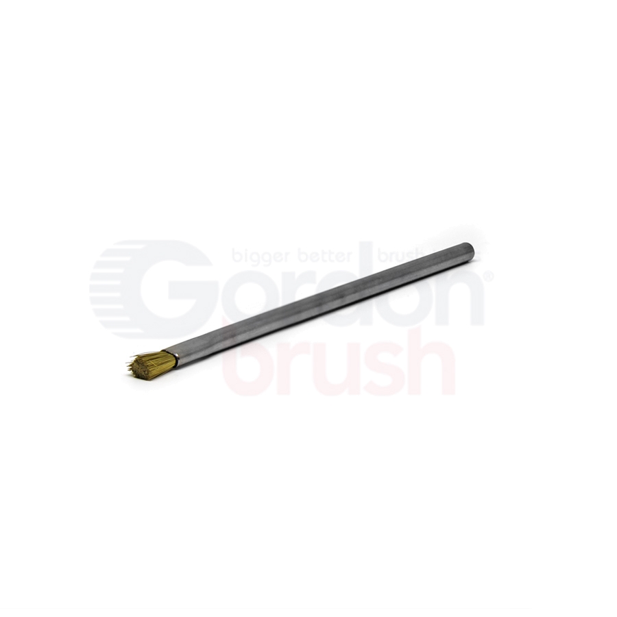 Conductive Applicator Brush — 0.003" Brass Wire / 3/16" Diameter Stainless Steel Tube Handle