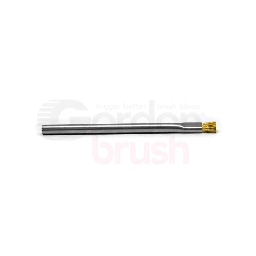 Conductive Applicator Brush — 0.003" Brass Wire / 3/8" Diameter Stainless Steel Tube Handle 2