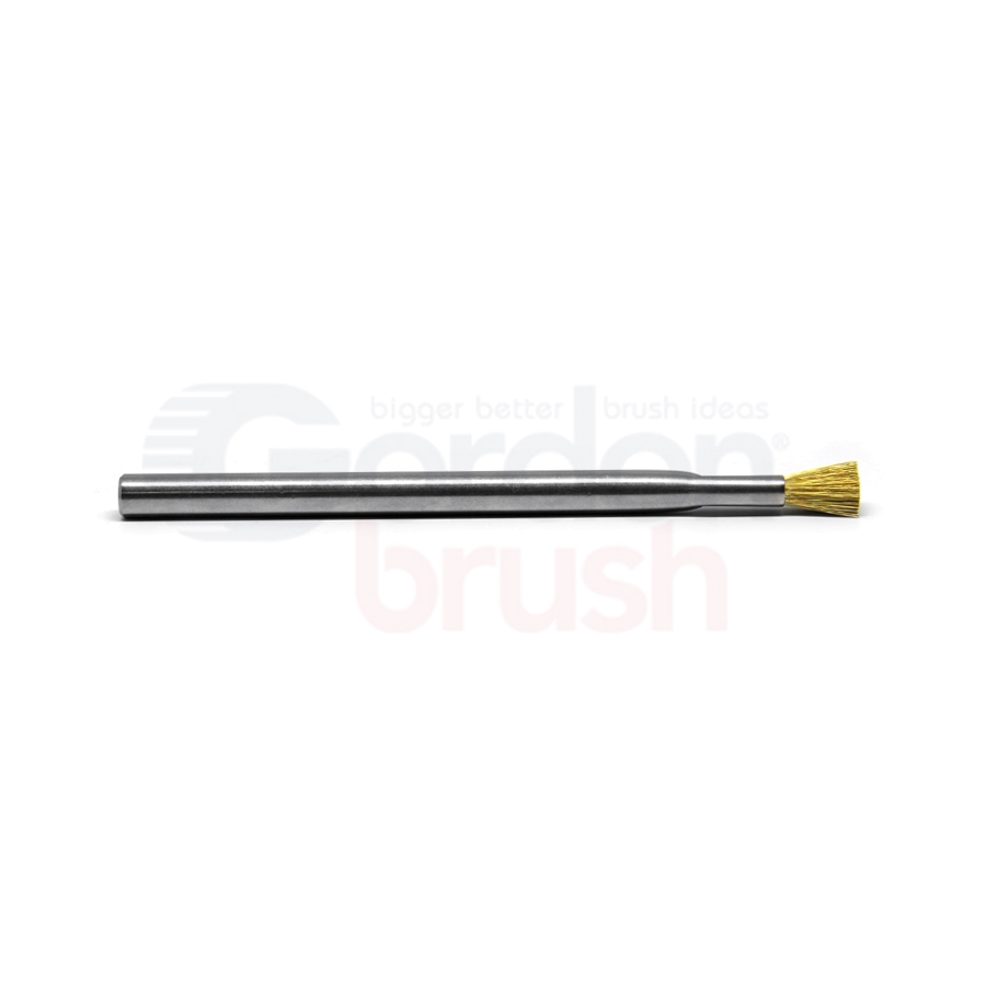 Conductive Applicator Brush — 0.003" Brass Wire / 5/16" Diameter Stainless Steel Tube Handle 2