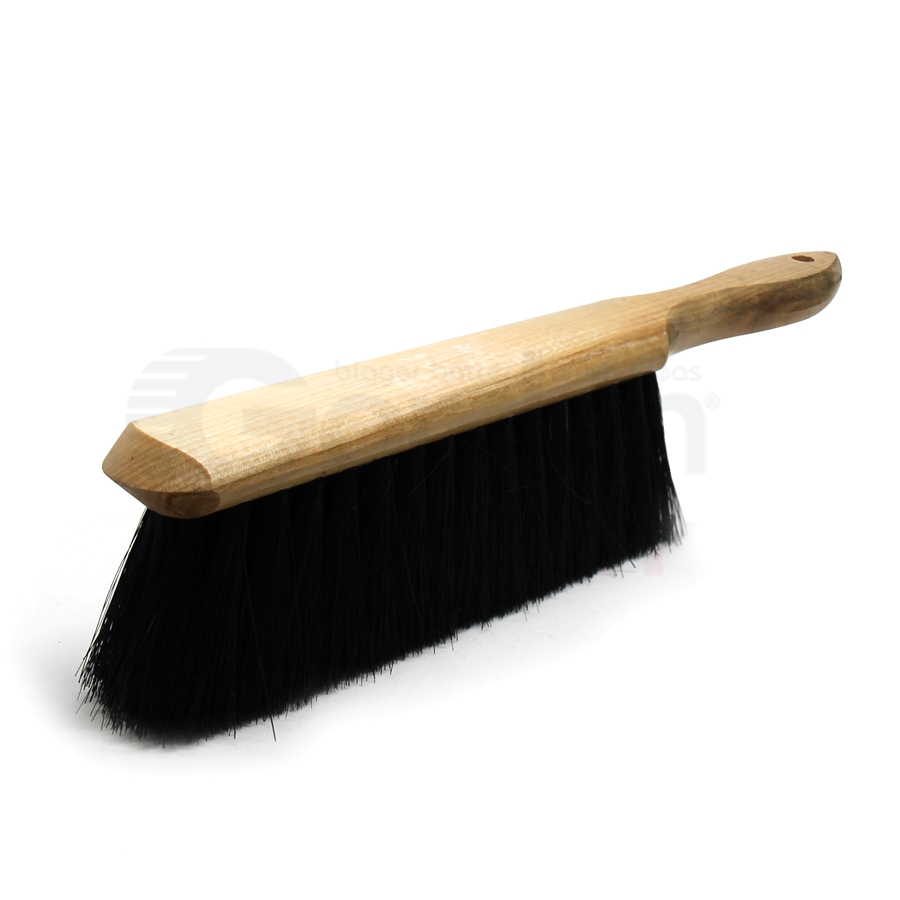 Bench & Shop Duster Brush 7 Inch Counter Broom Fine and Flagged Synthetic  Bristles for Fine Particulates Wood Handle Beaver Tail Sweeper 