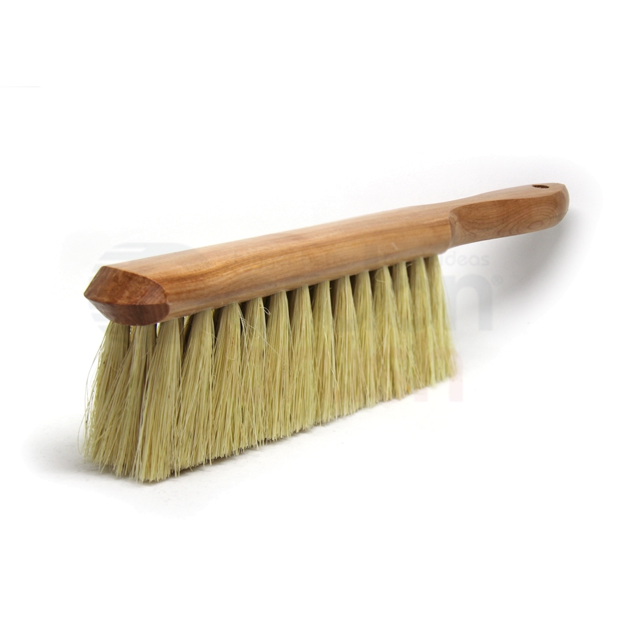 Counter Duster – 5 x 15 Row White Tampico Bristle Wood Handle