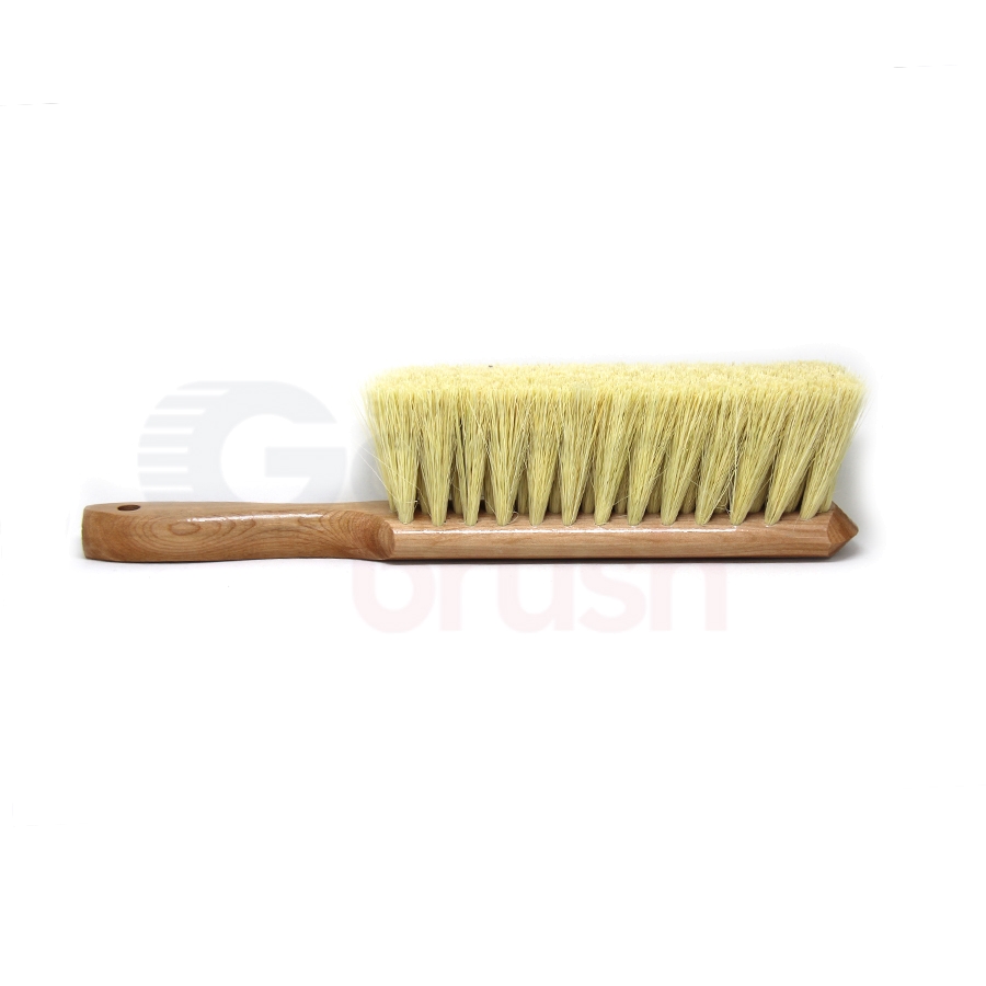 Counter Duster – 5 x 15 Row White Tampico Bristle Wood Handle 3