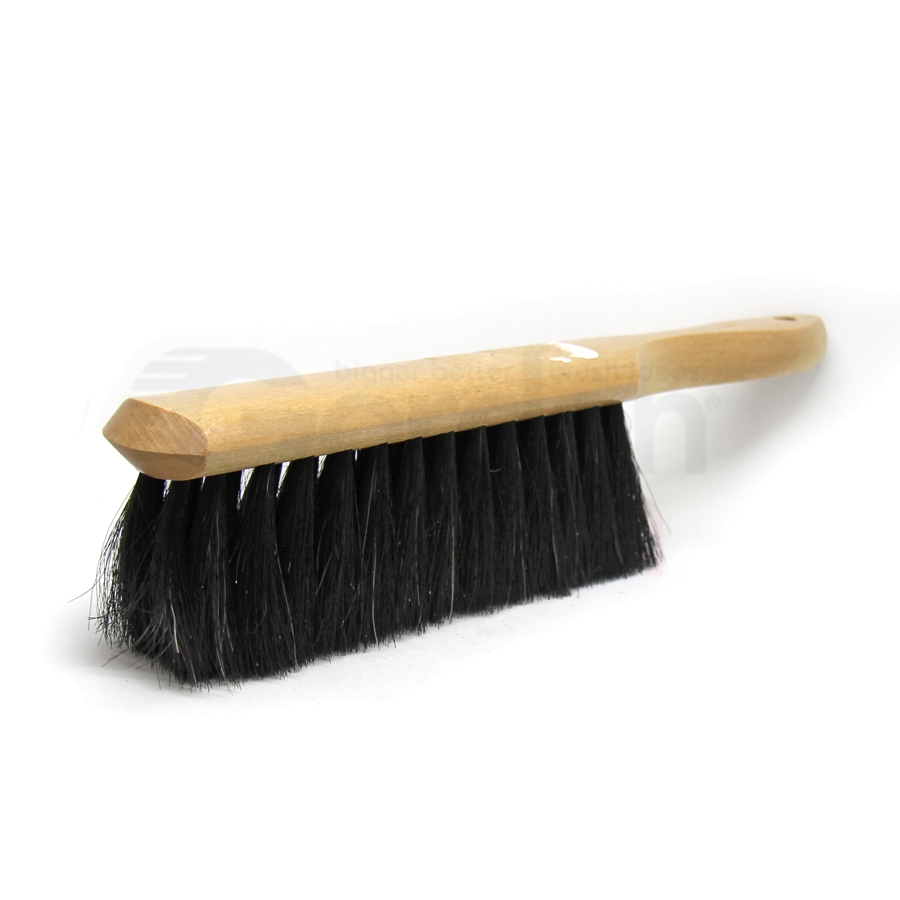 Counter Duster for Fine Dusting – 5 x 15 Row Anti-Static Horse Hair Bristle Wood Handle