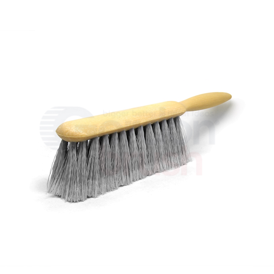 Counter Duster for Fine Dusting – 5 x 15 Row Flagged Styrene Bristle Plastic Handle 1