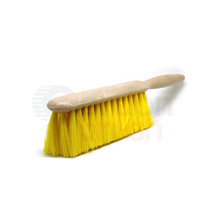 Counter Duster – Yellow 5 x 15 Row Polypropylene Bristle Plastic Handle