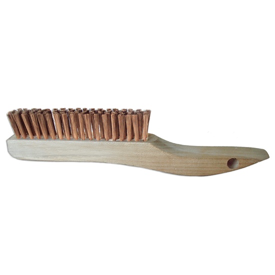 Hand-Laced Shoe Handle Scratch Brushes