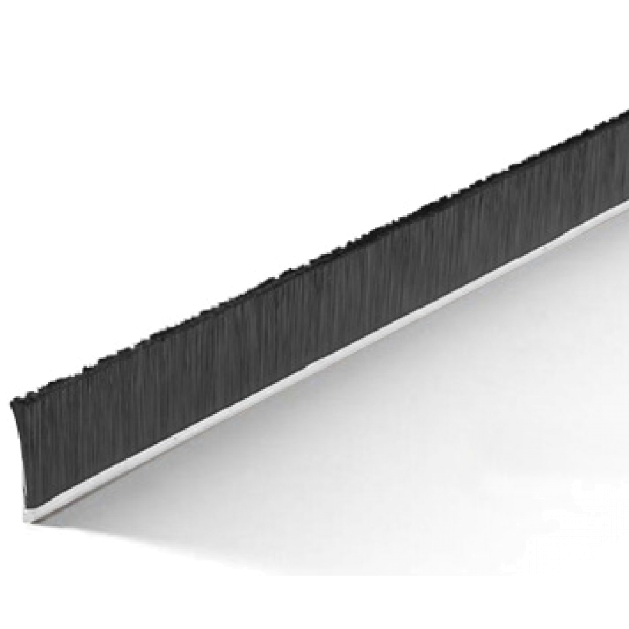 Height 3" No. 4 Channel Strip Brush - .012" Bristle Diameter - Black 100% Conductive Nylon 2