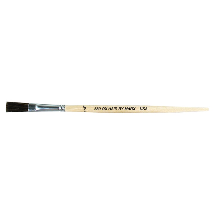 Gordon Brush AB8 3/8 Diameter Horsehair and Tin Handle Acid Brush