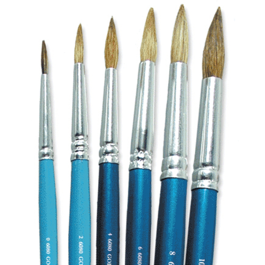 Goldina Sabeline Round Artist Brushes